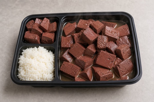 individual hot pot duck blood cubes add-on P08 — China ingredient