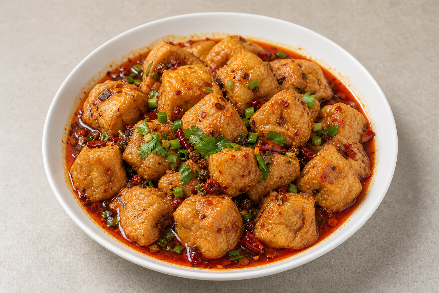 mala hot pot fried tofu puffs add-on P04 — China ingredient