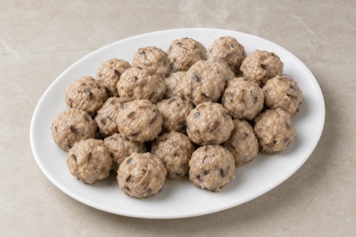 mushroom pork balls P03 — China ingredient