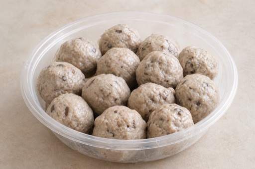 mushroom pork balls P07 — China ingredient