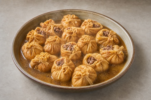 Photorealistic beef tofu pouch P10 food image by VDAMO