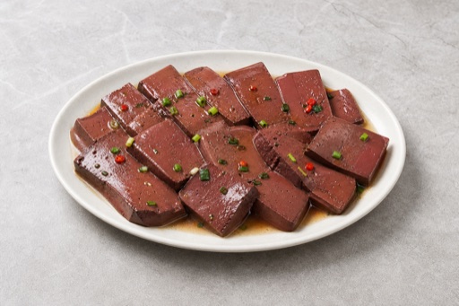 Photorealistic blood curd platter P02 food image by VDAMO