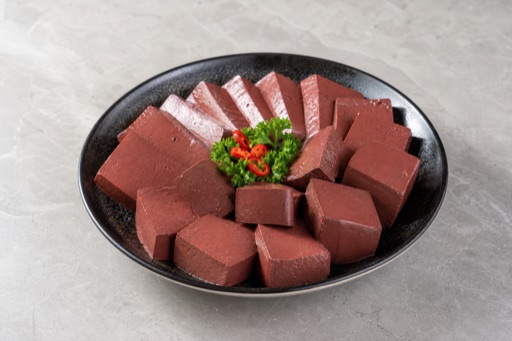 Photorealistic blood curd platter P04 food image by VDAMO