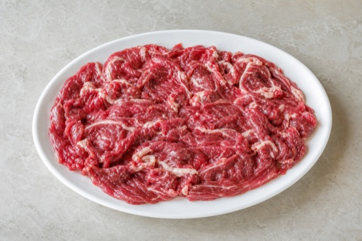 Photorealistic Chaoshan beef hot pot spoon meat beef slices add-on P03 food image by VDAMO