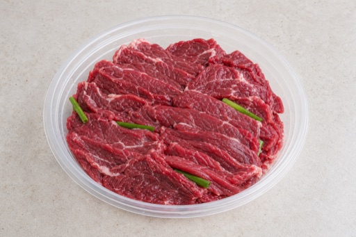 Photorealistic Chaoshan beef hot pot spoon meat beef slices add-on P07 food image by VDAMO