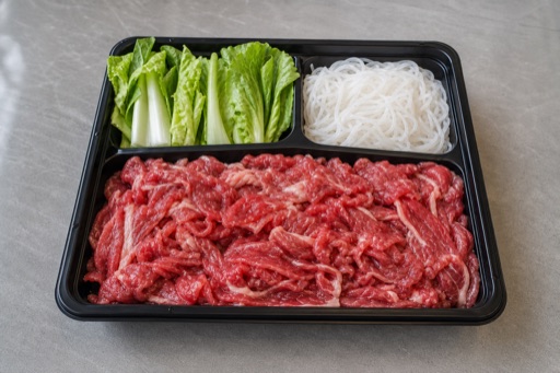 Photorealistic Chaoshan beef hot pot spoon meat beef slices add-on P08 food image by VDAMO