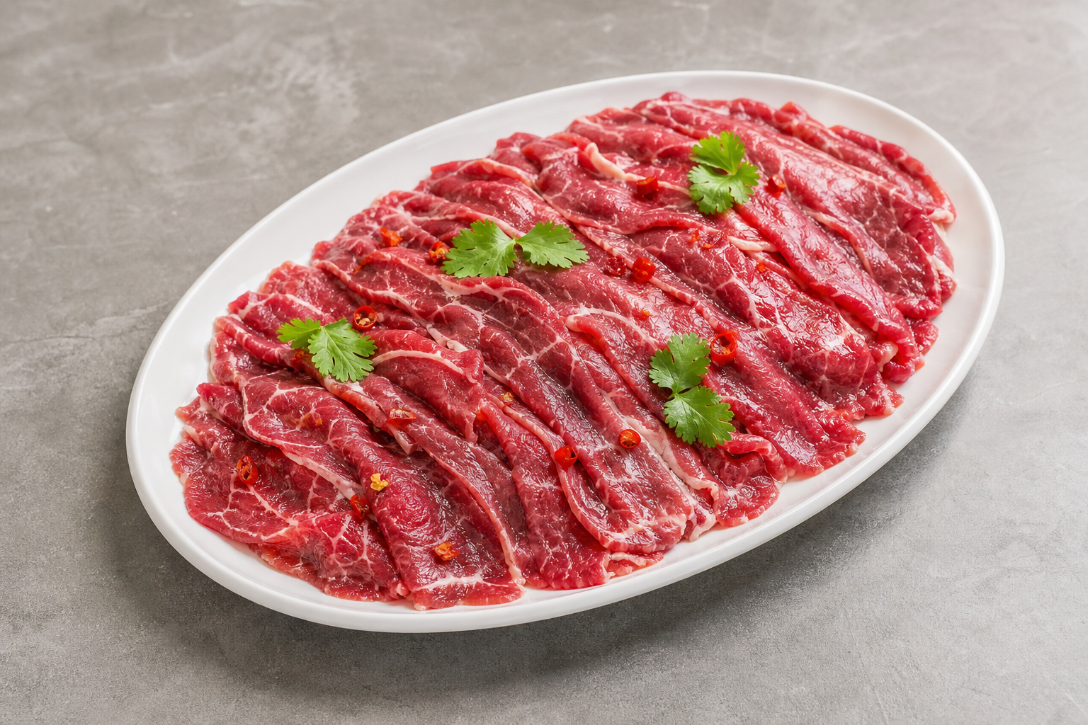 Chengdu hot pot diaolong beef slices add-on P03 — China dish
