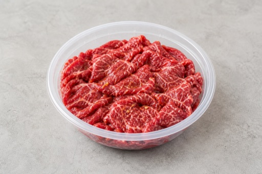 Photorealistic Chongqing hot pot diaolong beef slices add-on P07 food image by VDAMO