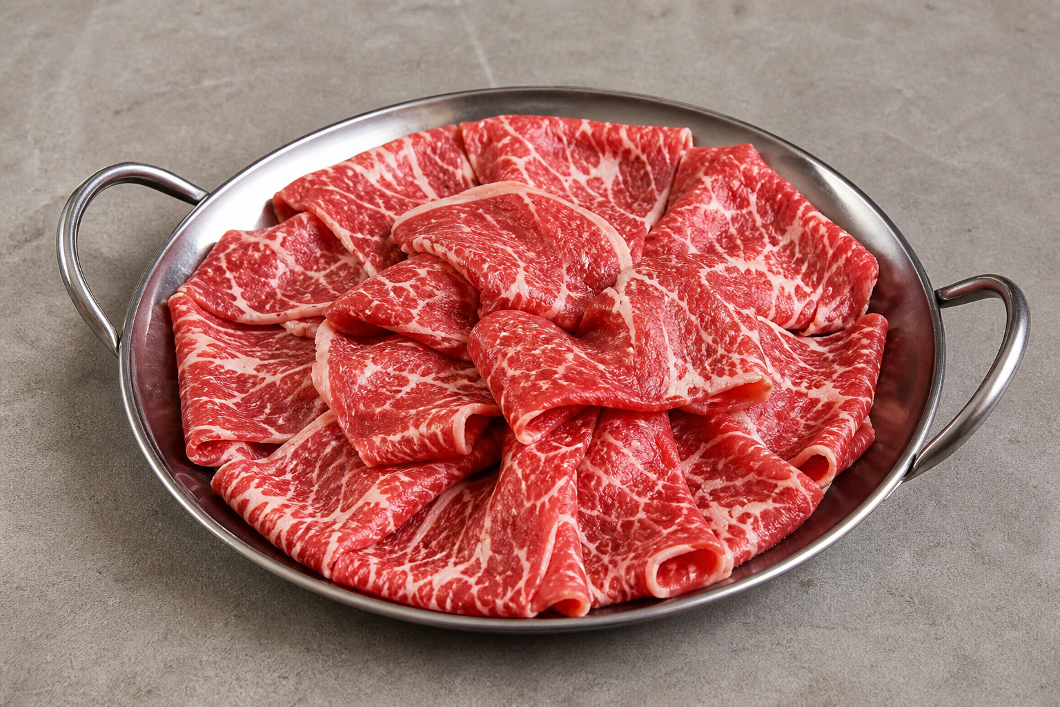 Chongqing hot pot marbled beef slices add-on P05 — China dish