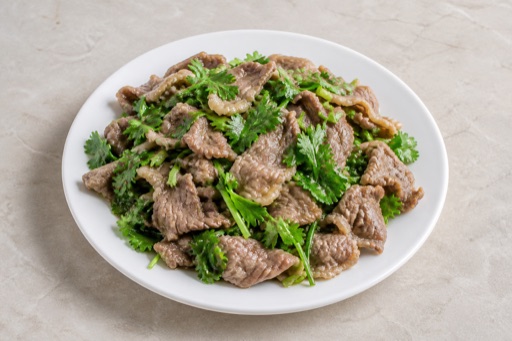 cilantro lamb slices P09 — 중국 요리