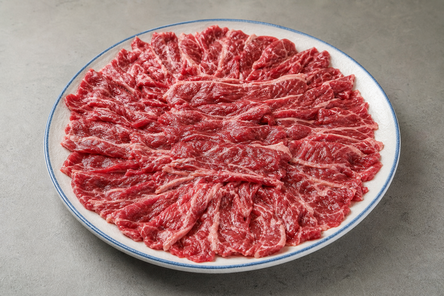 clear broth hot pot diaolong beef slices add-on P10 — China dish
