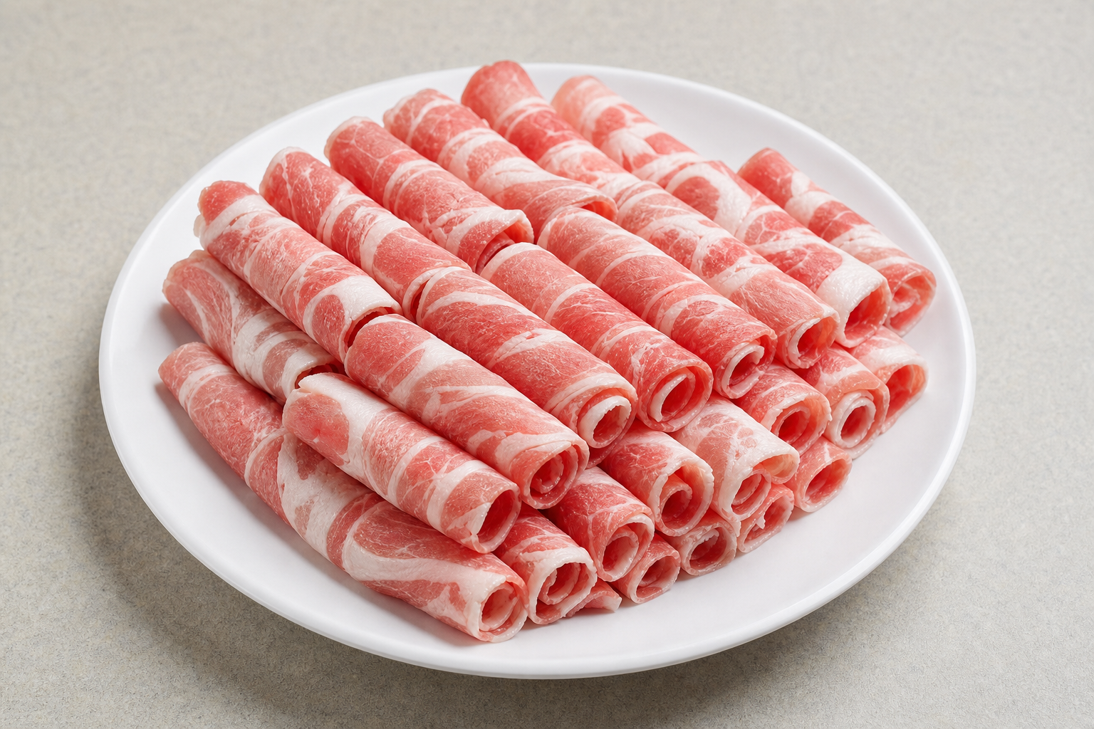 Photorealistic clear broth hot pot lamb rolls add-on P09 food image by VDAMO