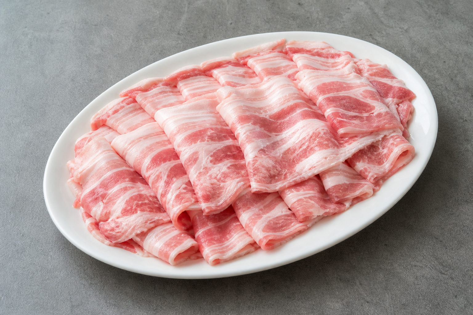 clear broth hot pot pork belly slices add-on P03 — China dish