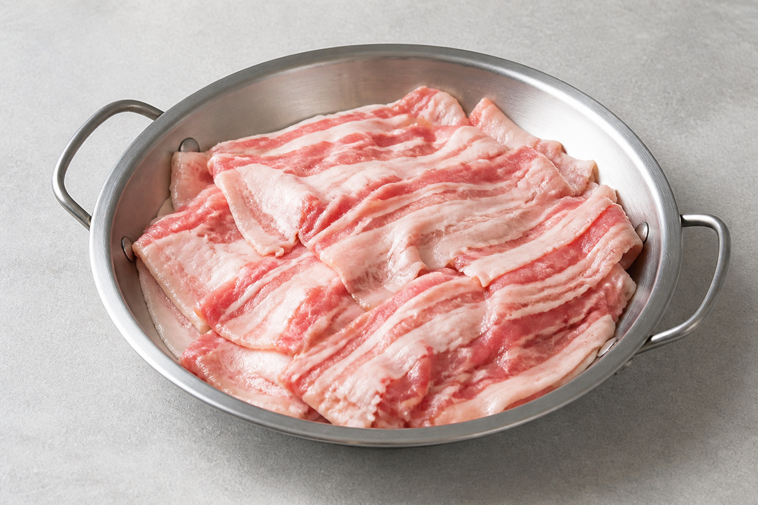 clear broth hot pot pork belly slices add-on P05 — China dish
