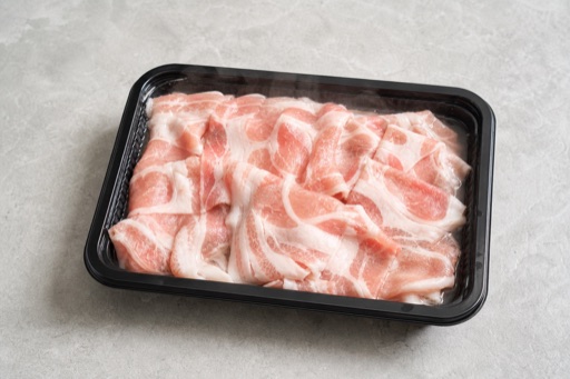 Photorealistic clear broth hot pot pork shoulder slices add-on P06 food image by VDAMO