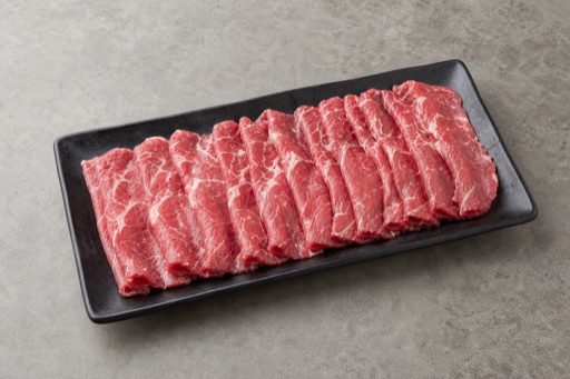 Photorealistic clear broth hot pot spoon meat beef slices add-on P02 food image by VDAMO