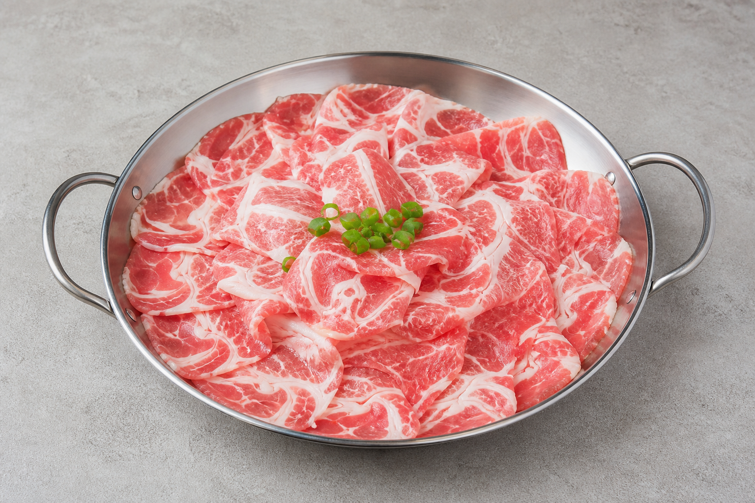 dual broth hot pot pork shoulder slices add-on P05 — China dish