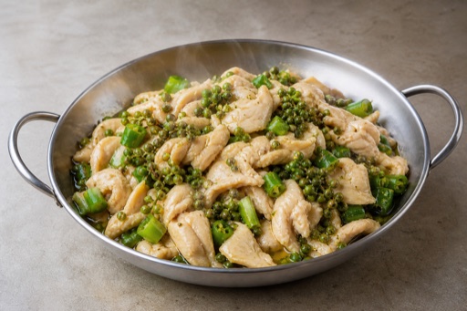 green peppercorn chicken slices P05 — China dish