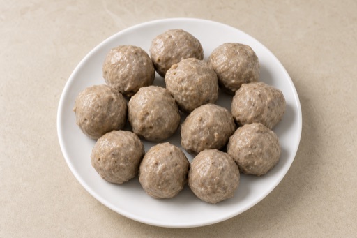 handmade beef tendon balls P09 — 中国 料理