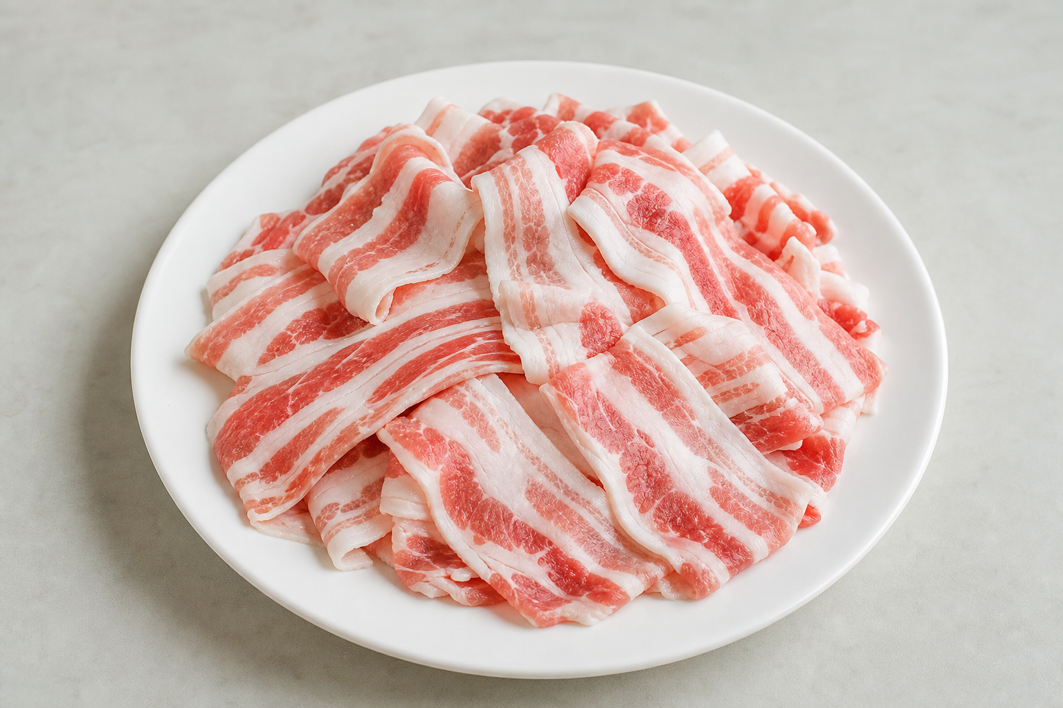 hot pot pork belly slices add-on P01 — China dish