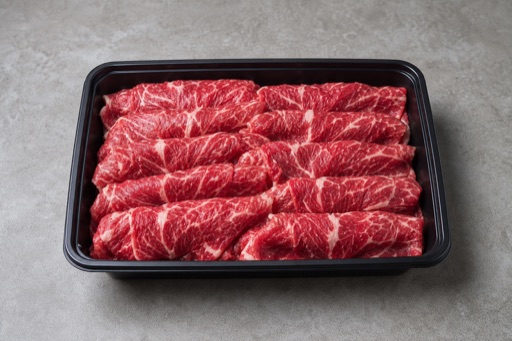 Photorealistic individual hot pot diaolong beef slices add-on P06 food image by VDAMO