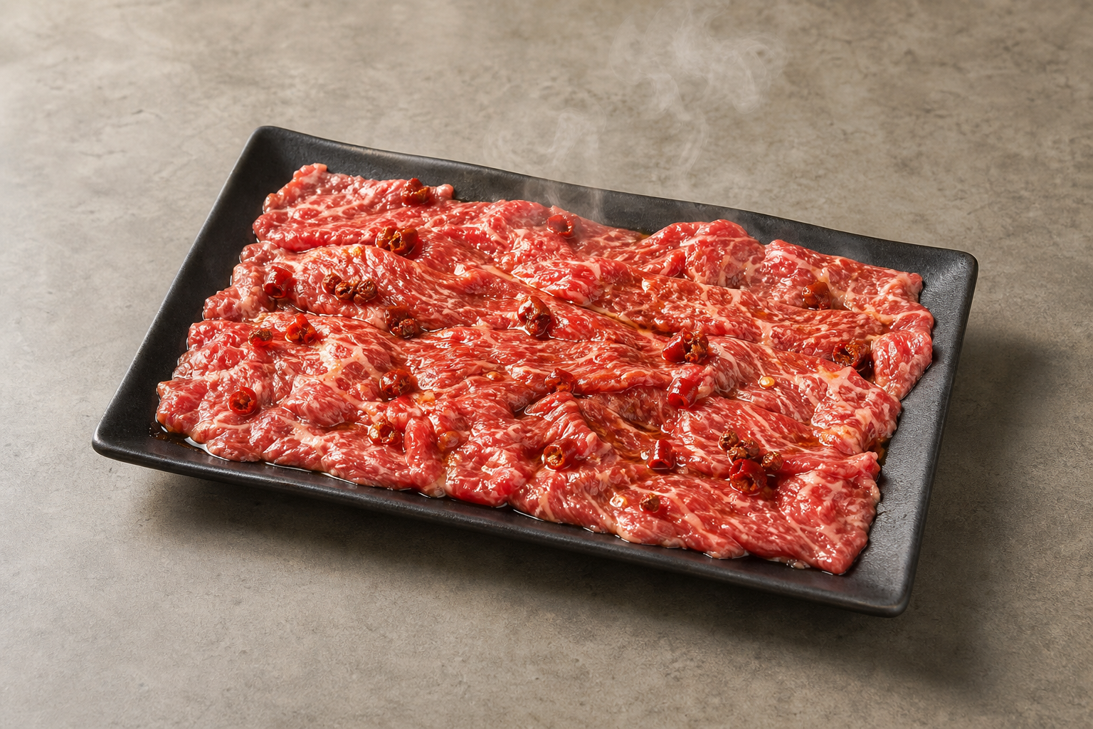 mala hot pot diaolong beef slices add-on P02 — China dish