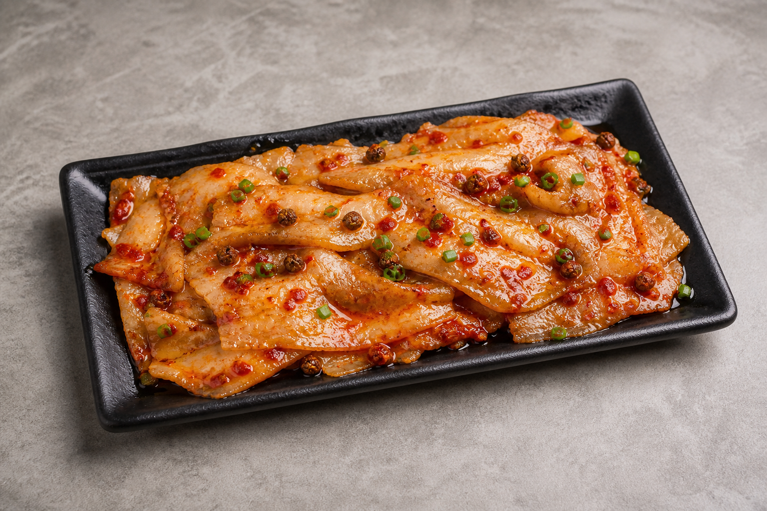 mala hot pot pork belly slices add-on P02 — China dish