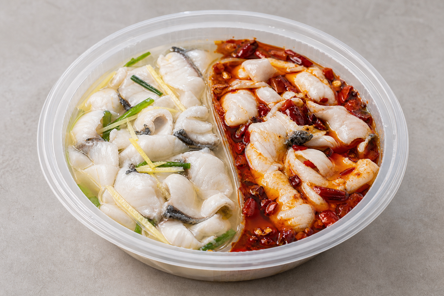 鸳鸯鍋黑魚片 P07 — 中國 菜品