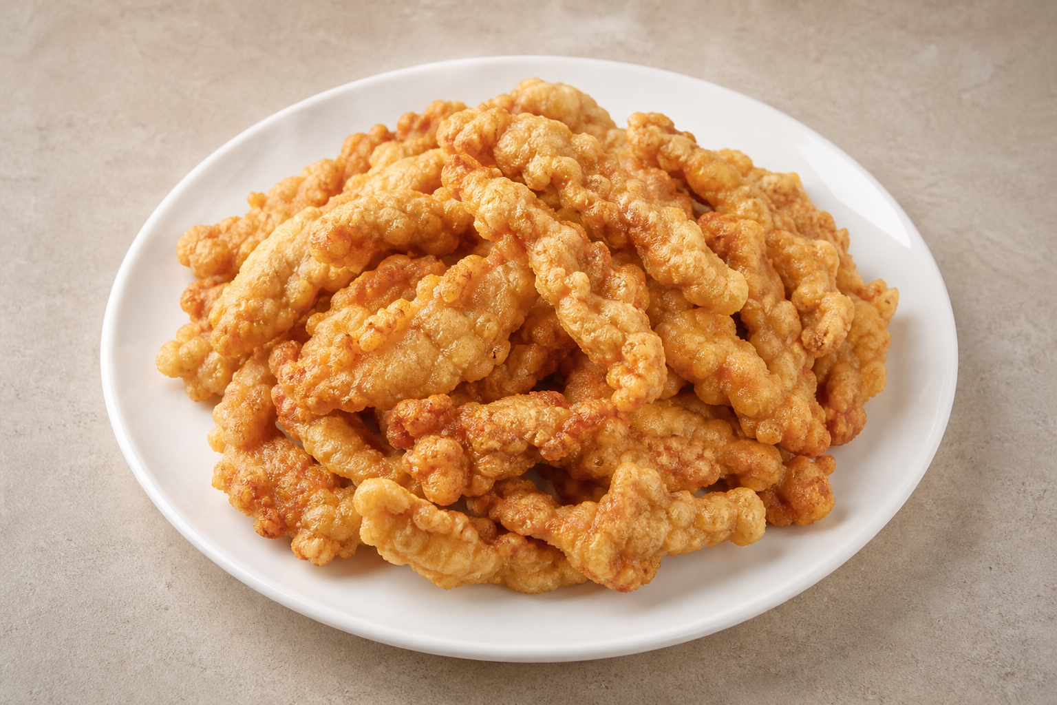 fresh fried crispy pork strips P01 — China dish