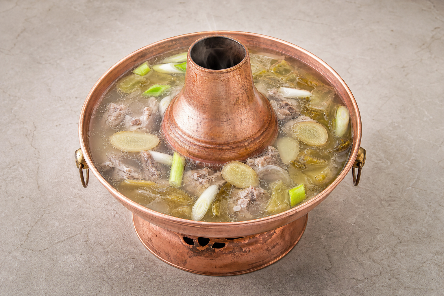 aged pickle Beijing copper pot clear broth hot pot broth P09 — China ingredient