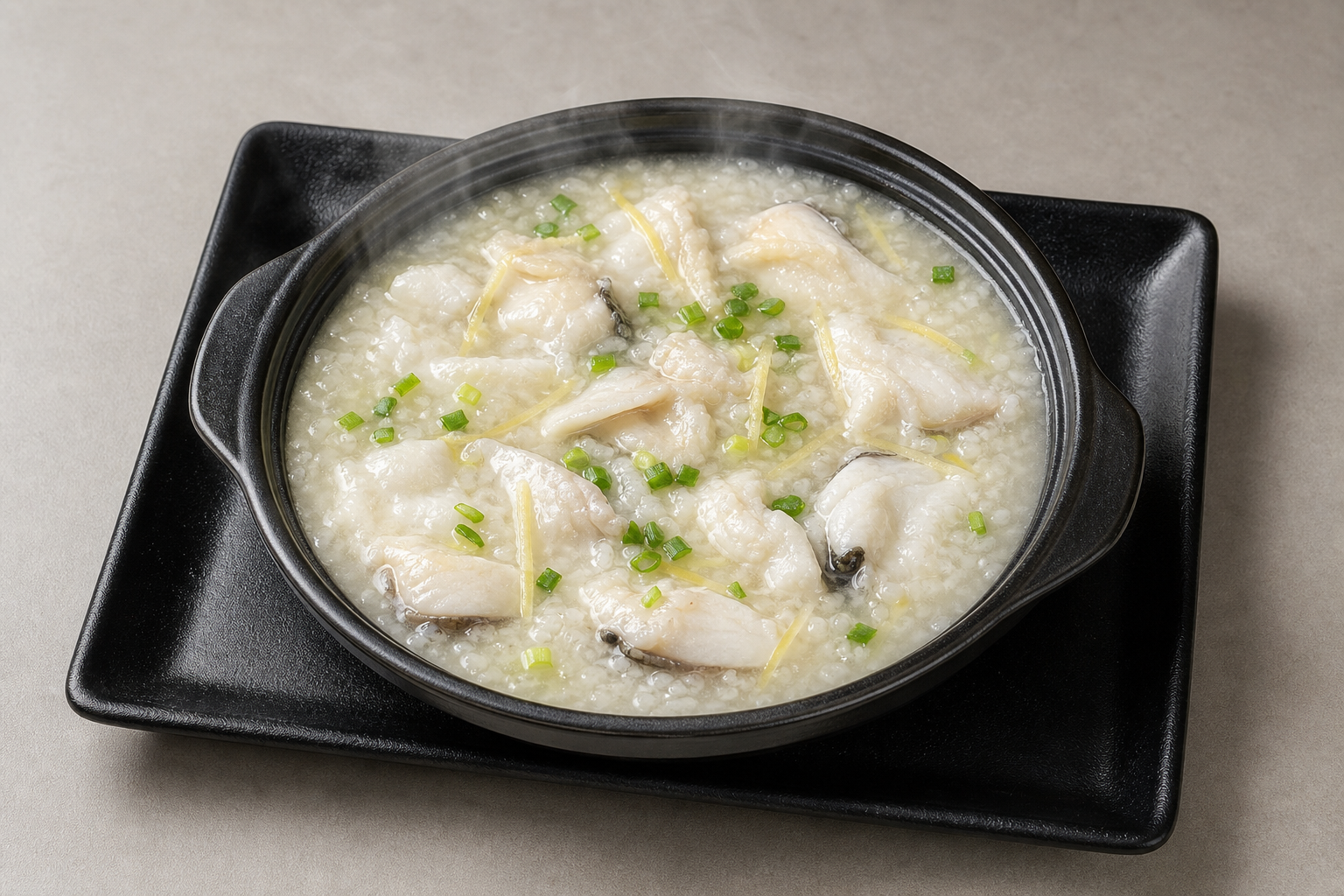 Photorealistic aromatic Shunde congee base hot pot broth P02 food image by VDAMO