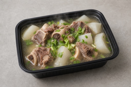 Photorealistic Chaoshan radish beef bone broth P06 food image by VDAMO