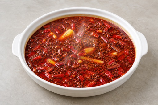 Chengdu spicy hot pot soup base food image by VDAMO