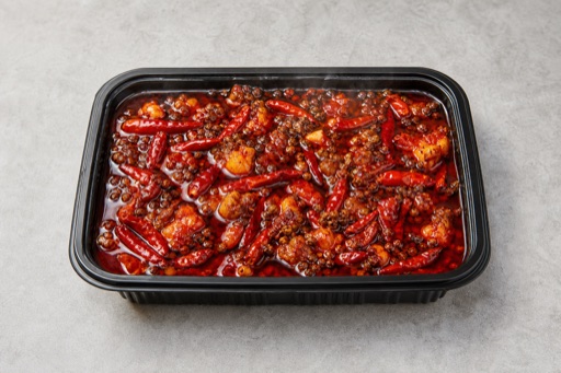 Photorealistic Chongqing beef tallow mala hot pot soup base P06 food image by VDAMO