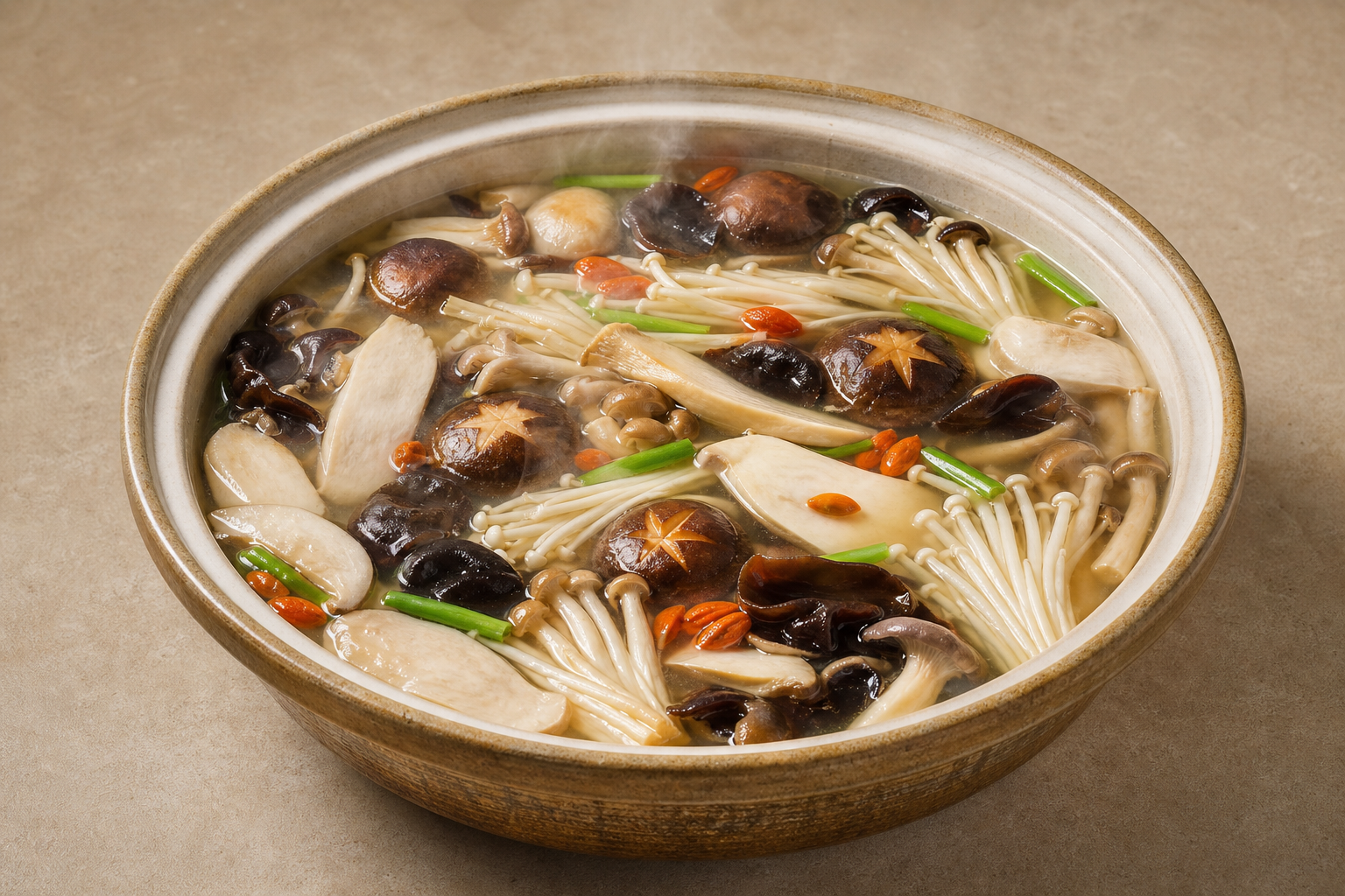 经典菌菇清汤锅底 P10 — 中国 食材