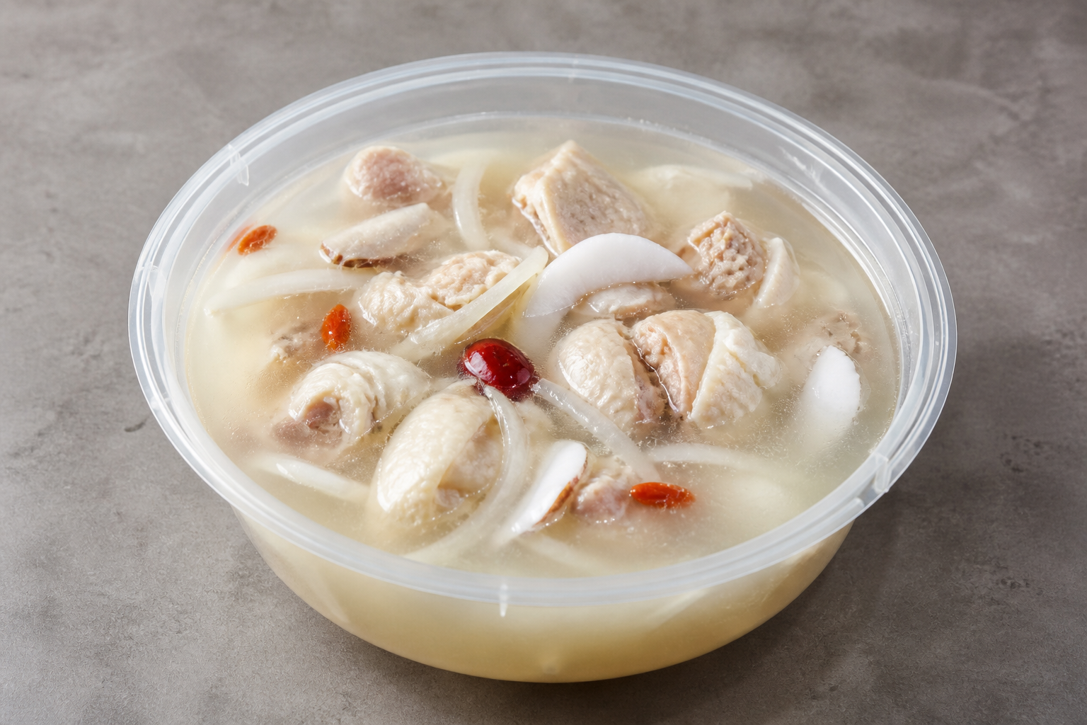 clean strained coconut chicken hot pot broth P07 — China ingredient