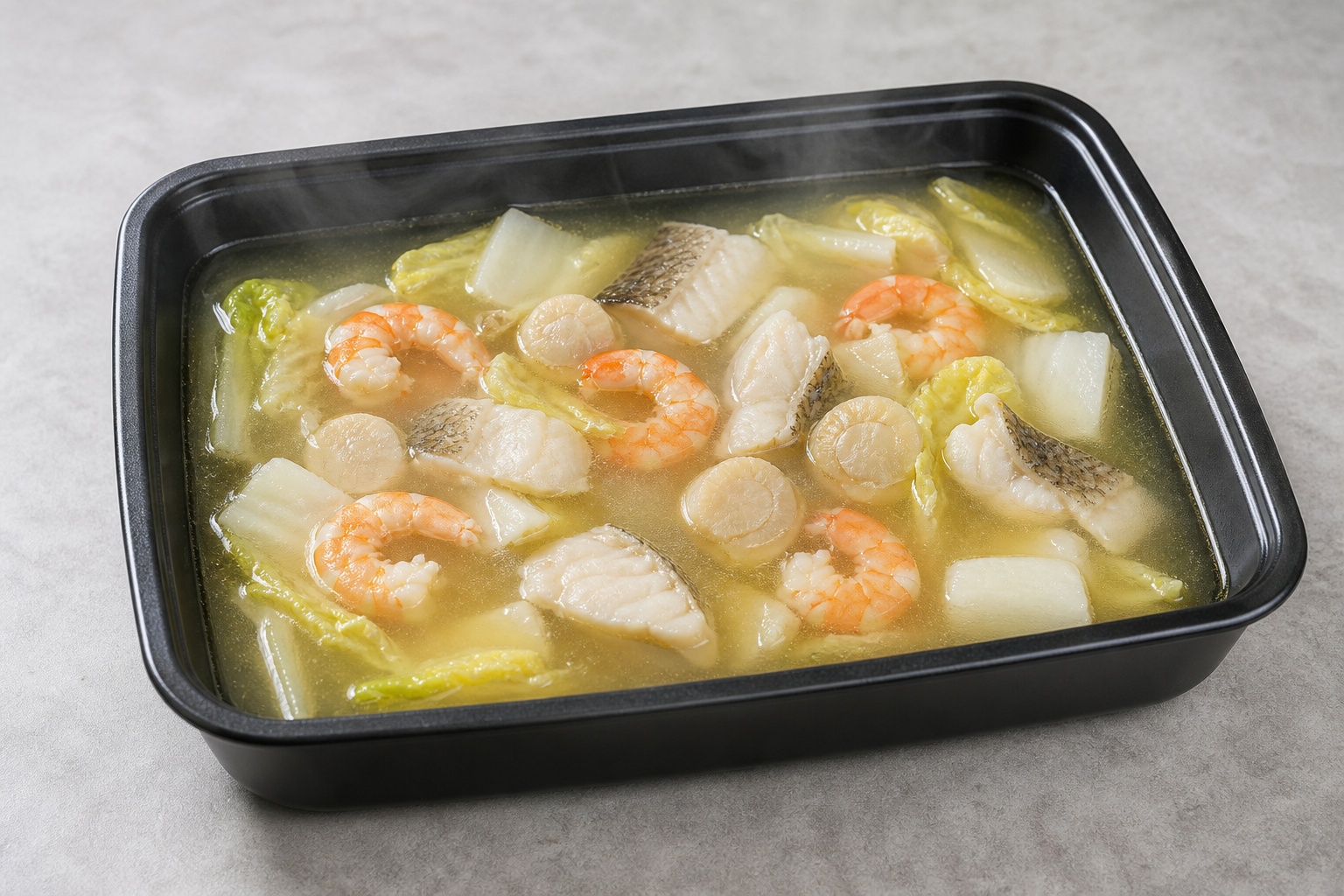 clean strained Hong Kong da bin lou hot pot broth P02 — China ingredient
