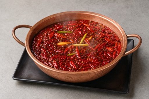 copper pot Chengdu clear-oil mala hot pot broth P02 — China ingredient