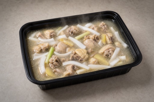 Photorealistic copper pot coconut chicken hot pot broth P06 food image by VDAMO