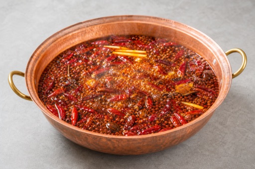 copper pot Sichuan Chongqing beef tallow hot pot broth P08 — China ingredient