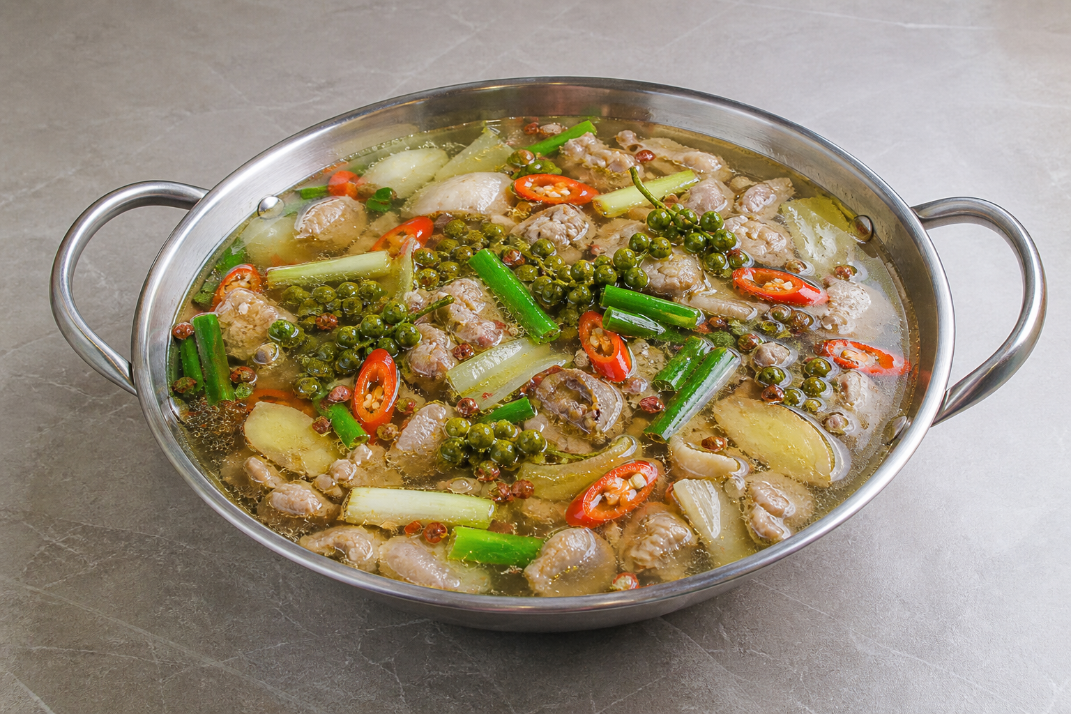 double pepper Hong Kong da bin lou hot pot broth P05 — China ingredient