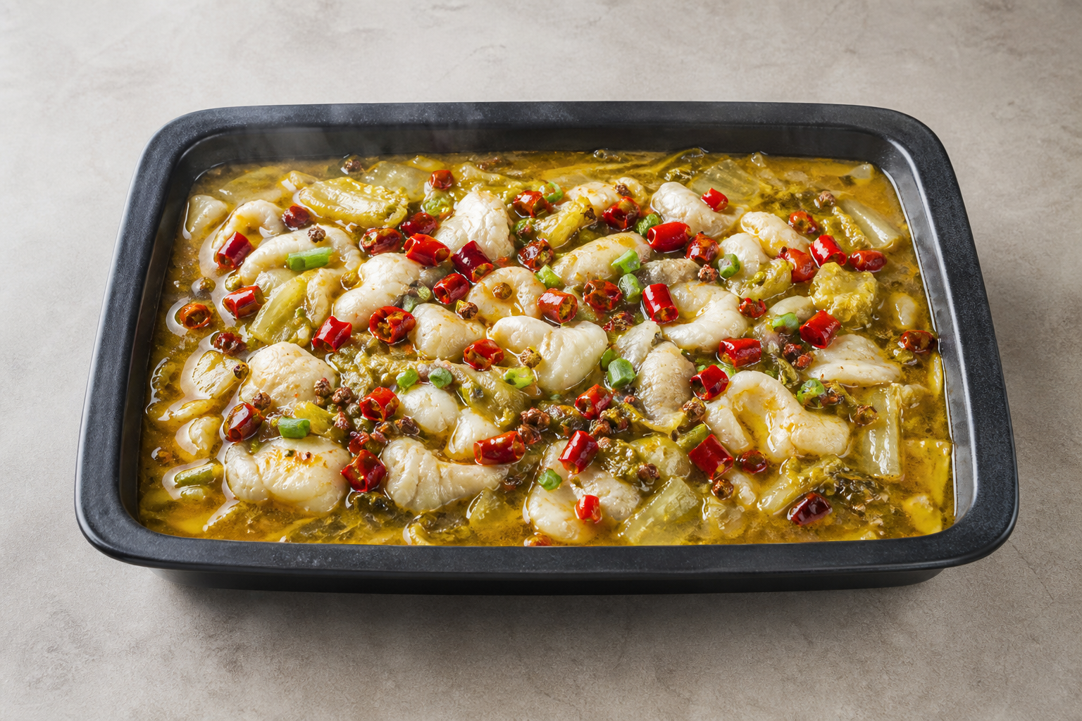 fresh spicy pickled cabbage fish hot pot broth P02 — China ingredient