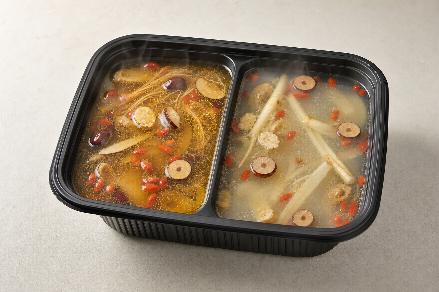 half-and-half side Chinese herbal nourishing hot pot broth P06 — China ingredient