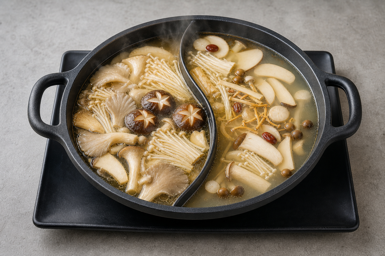 half-and-half side mushroom clear broth hot pot broth P02 — China ingredient