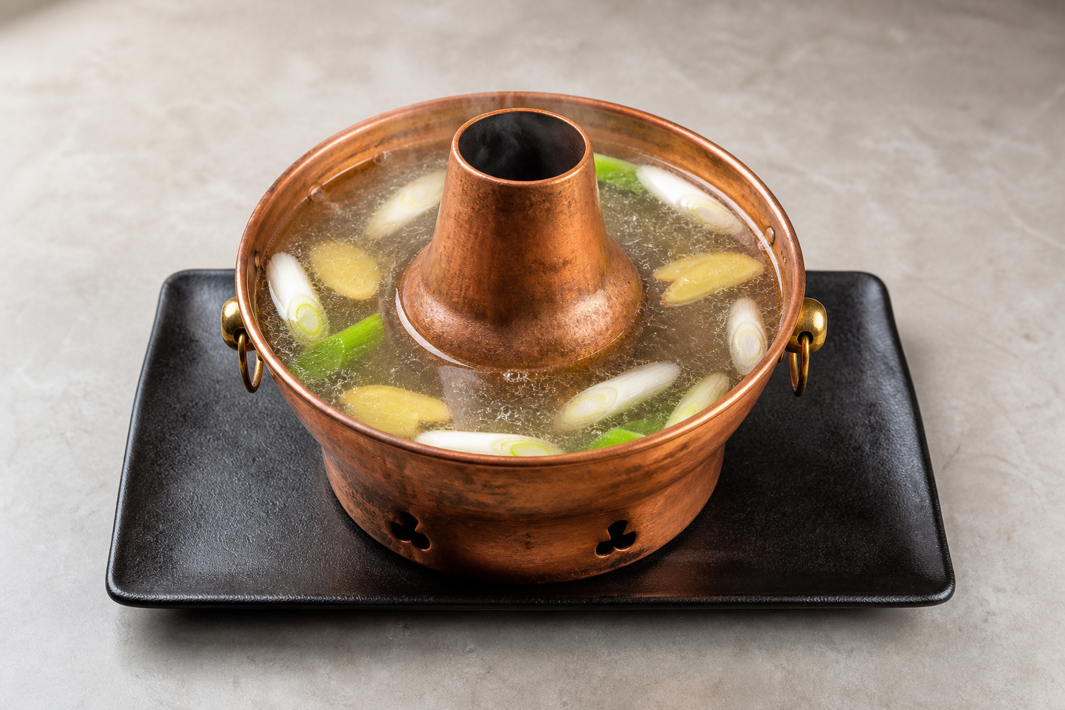 individual pot Beijing copper pot clear broth hot pot broth P02 — China ingredient