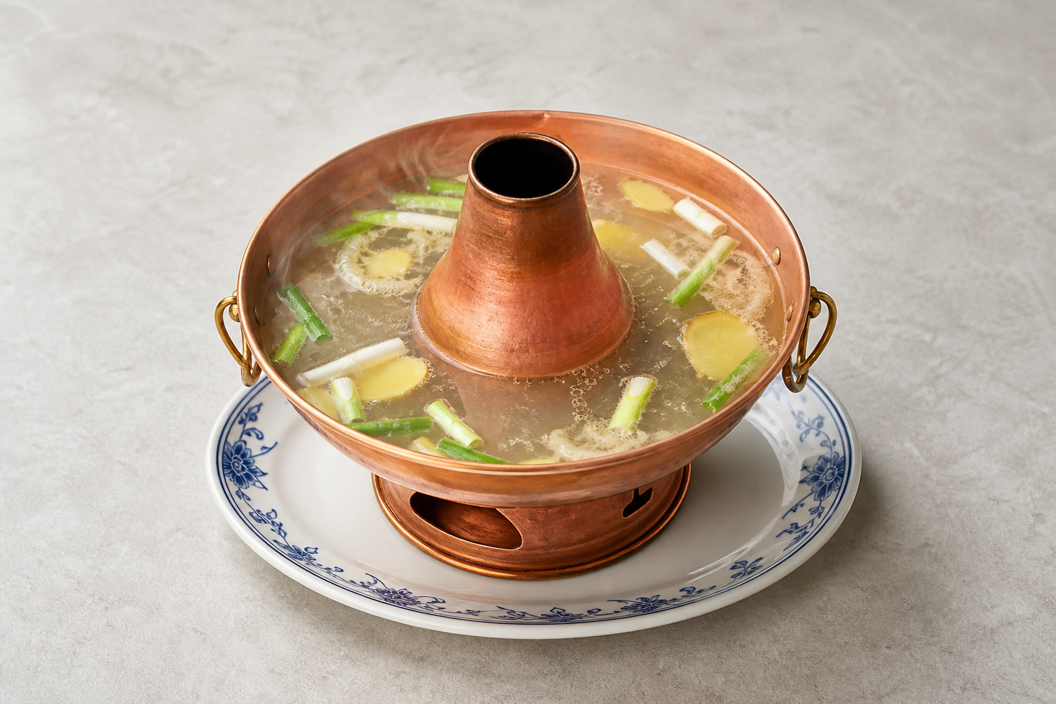 individual pot Beijing copper pot clear broth hot pot broth P03 — China ingredient