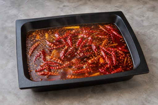 mild spicy Chengdu clear-oil mala hot pot broth P02 — China ingredient
