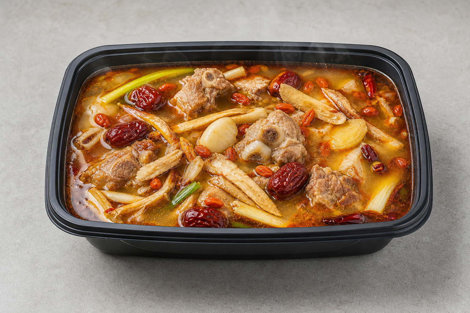 mild spicy Chinese herbal nourishing hot pot broth P06 — China ingredient
