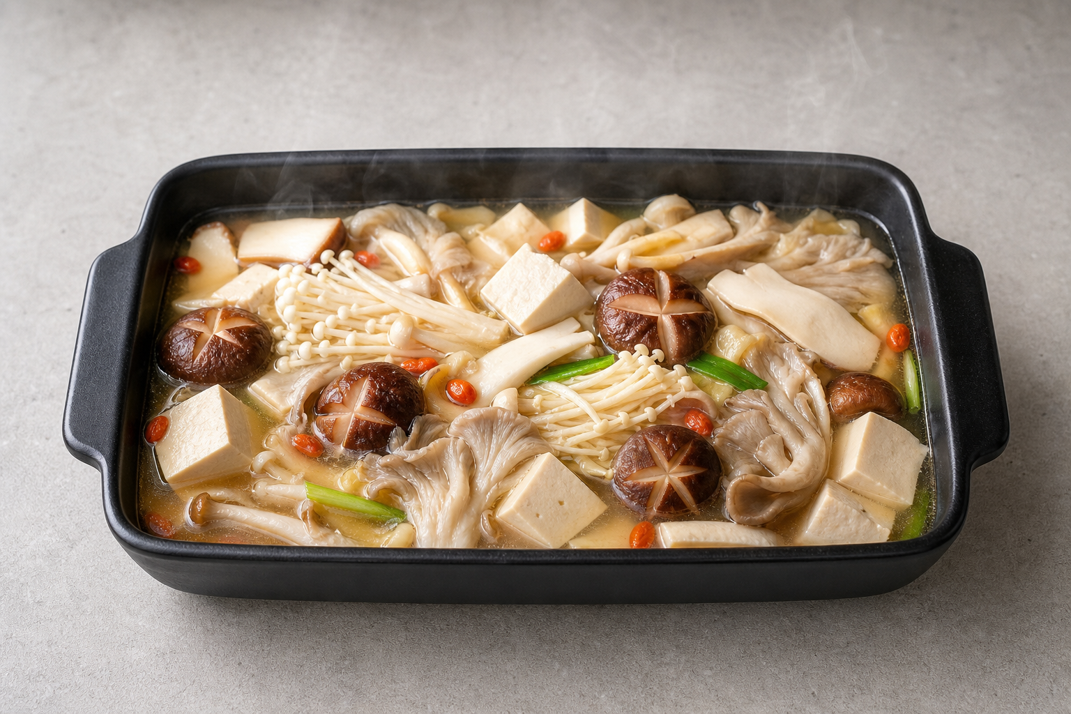 mushroom tofu hot pot broth P02 — China ingredient
