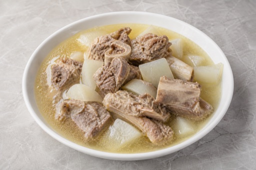 Photorealistic signature Chaoshan beef bone hot pot broth P04 food image by VDAMO
